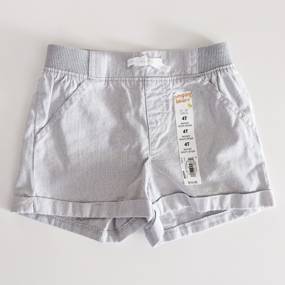 (NWT) Jumping Beans Woven Striped Shorts